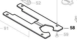 Plaque de travail réf. 2 609 003 463 BOSCH